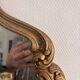Antique Louis XV Rocaille Rococo Gilded Wall Mirror