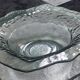 Large smoked glass plate