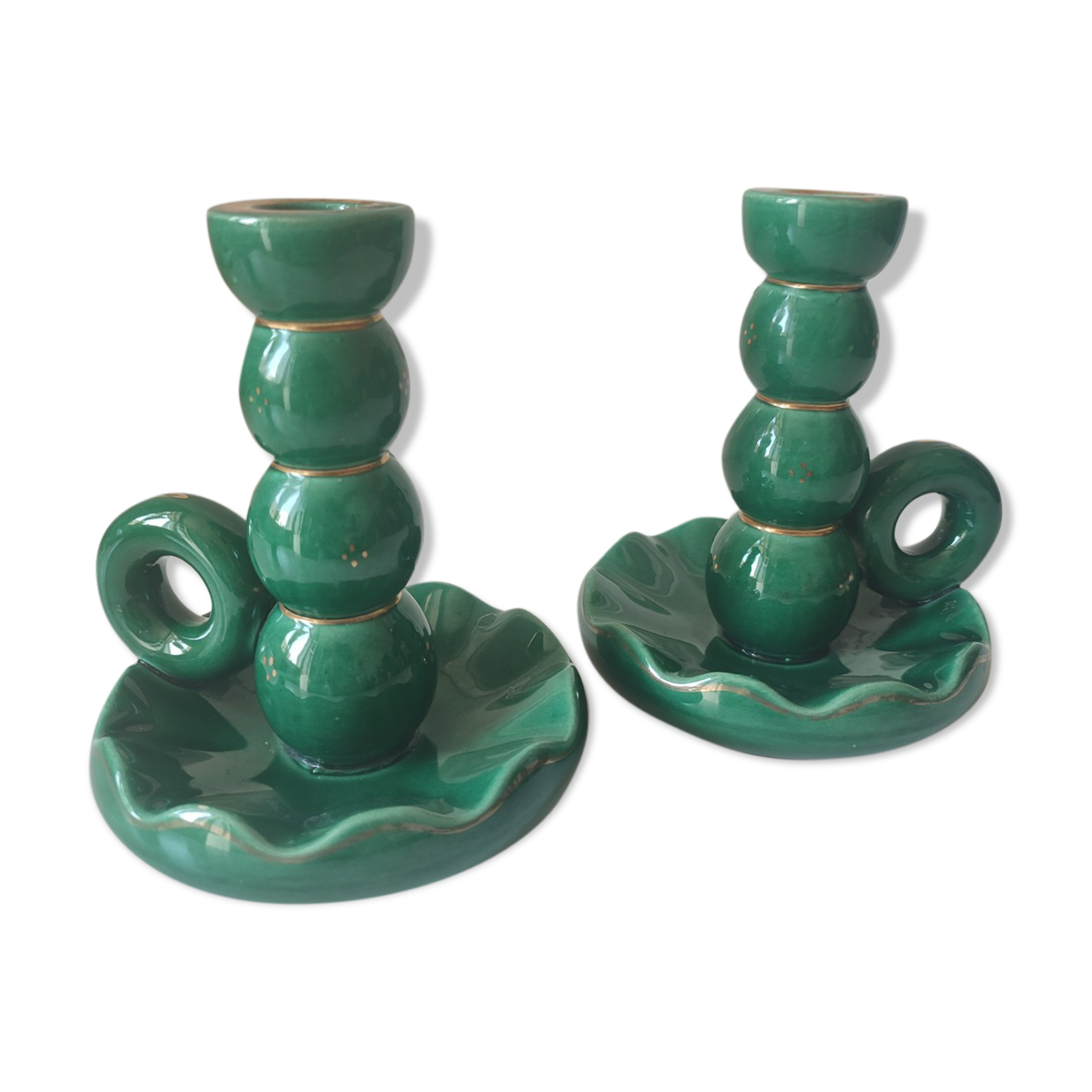 Bougeoirs en céramique