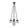 Art deco hanging lamp with 5 spheres on 5 rods