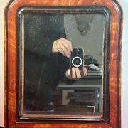 Louis-Philippe mercury mirror 32.5 x 38.5 cm