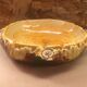 Old vallauris style ceramic ashtray trunk shape vintage wood