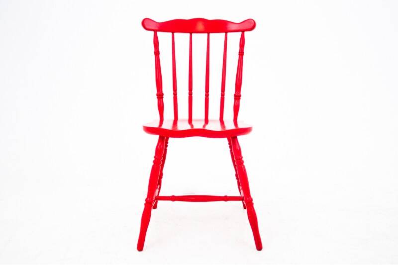 Red chair, Poland, 1940s. After renovation.