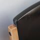 3 chaises scandinaves skaï noir