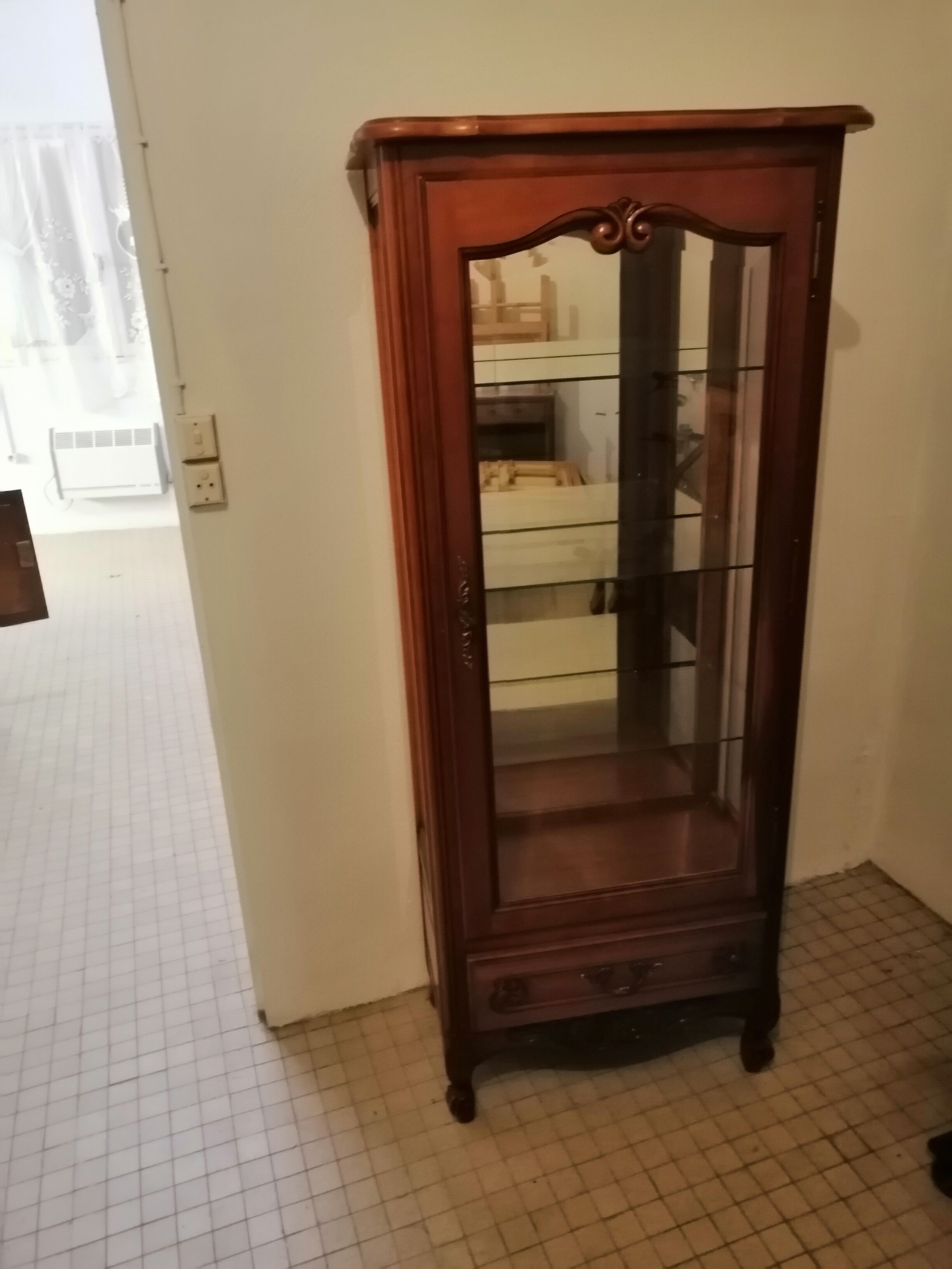 Cherry window dresser