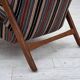 1960s, Swedish armchair, furniture wool fabric, oak wood, teak wood.