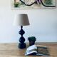 Vintage turned wooden lamp