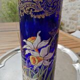Unsigned F. T. Legras vase with daffodil decoration