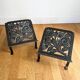 Art Deco hairdresser footrest pair