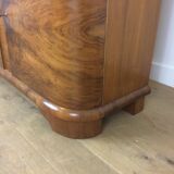 Art deco bookcase display cabinet by Jindrich Halabala
