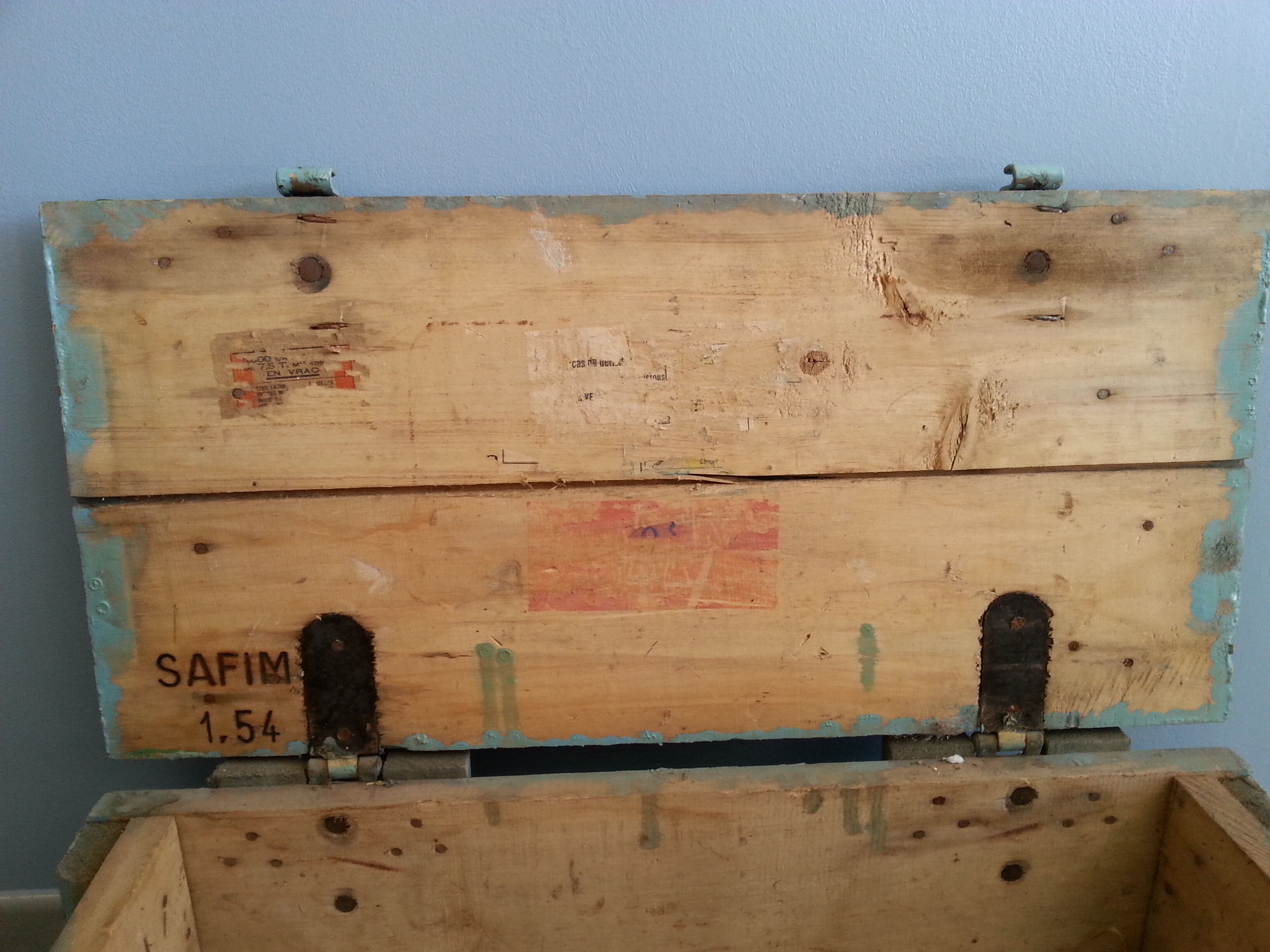 Caisse militaire vintage industriel