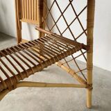 Louis Sognot rattan desk and its chair