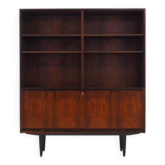 Bibliothèque en palissandre, design danois, années 1970, fabricant : Omann Jun