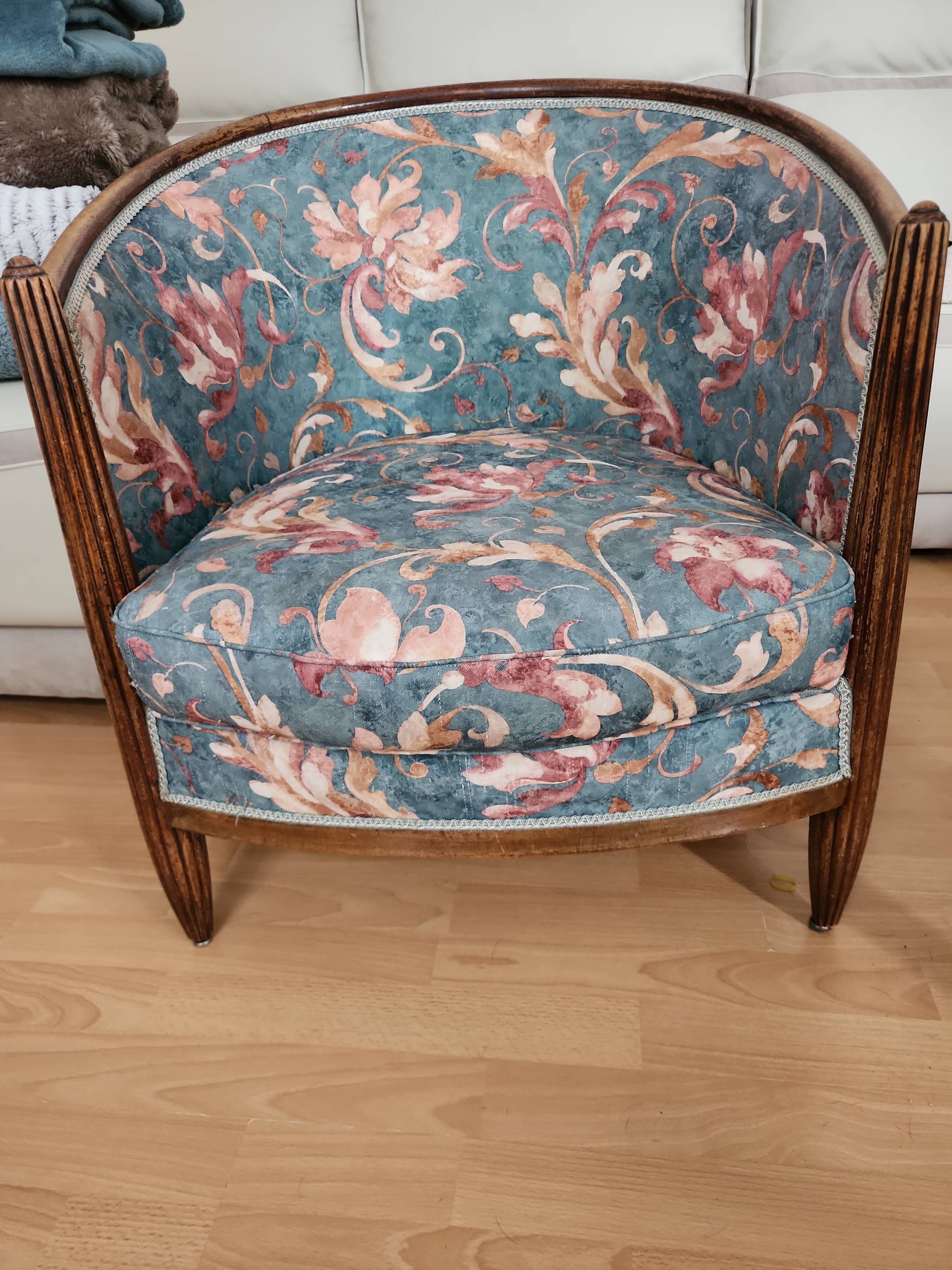 Art Deco Barrel Chair
