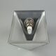 60s 70s Peill & Putzler Cube wall lamp Wall Sconce Ice Glass Space Age