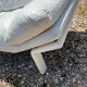 Danish Komfort white leather sofa