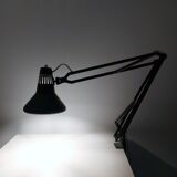 Lampe de bureau à bras oscillant vert réglable d’architecte, années 1970