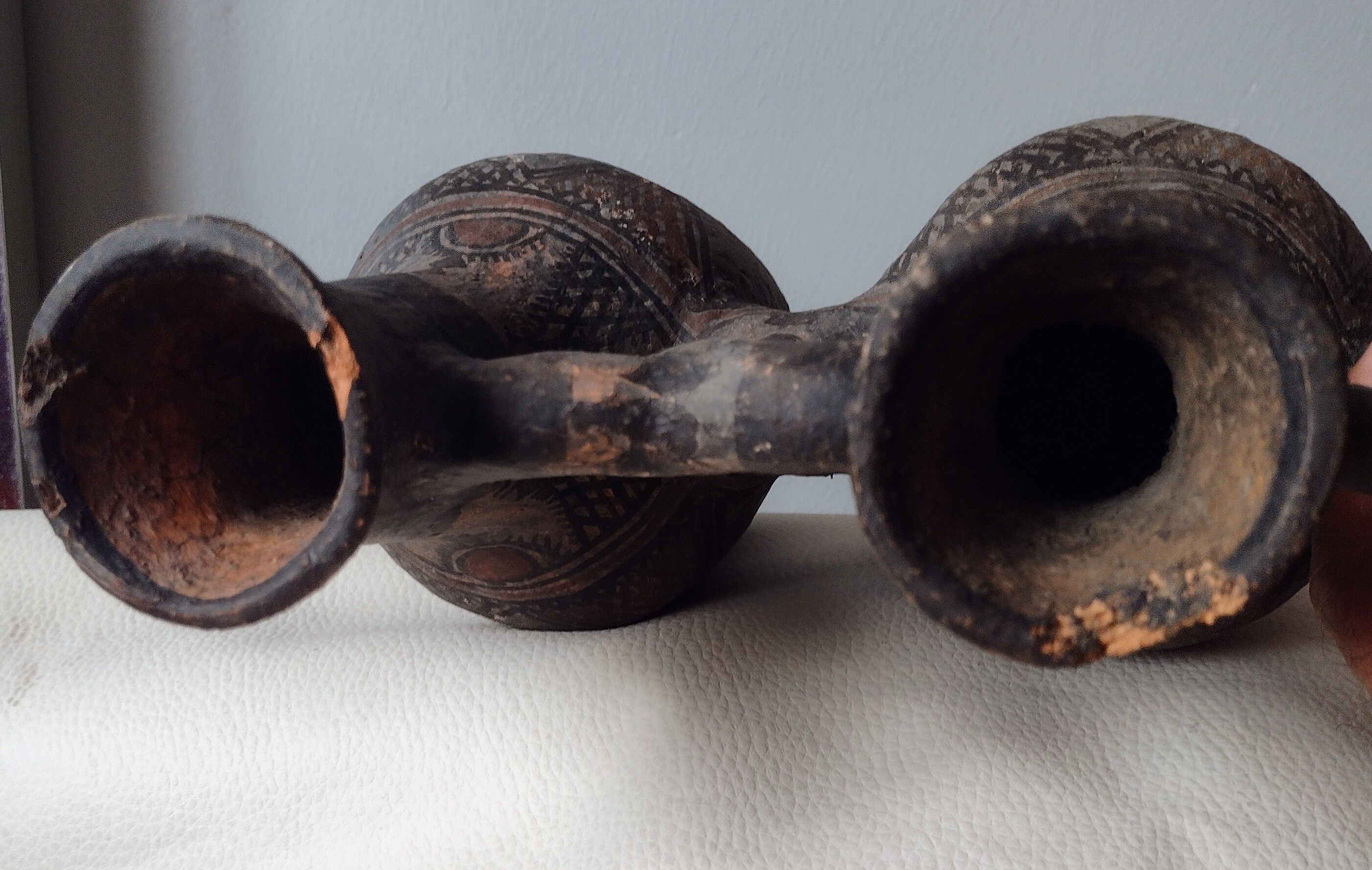 Antique berber double vessel