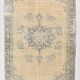 Tapis persan crème et bleu