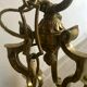 Lustre en bronze doré style Louis XVI