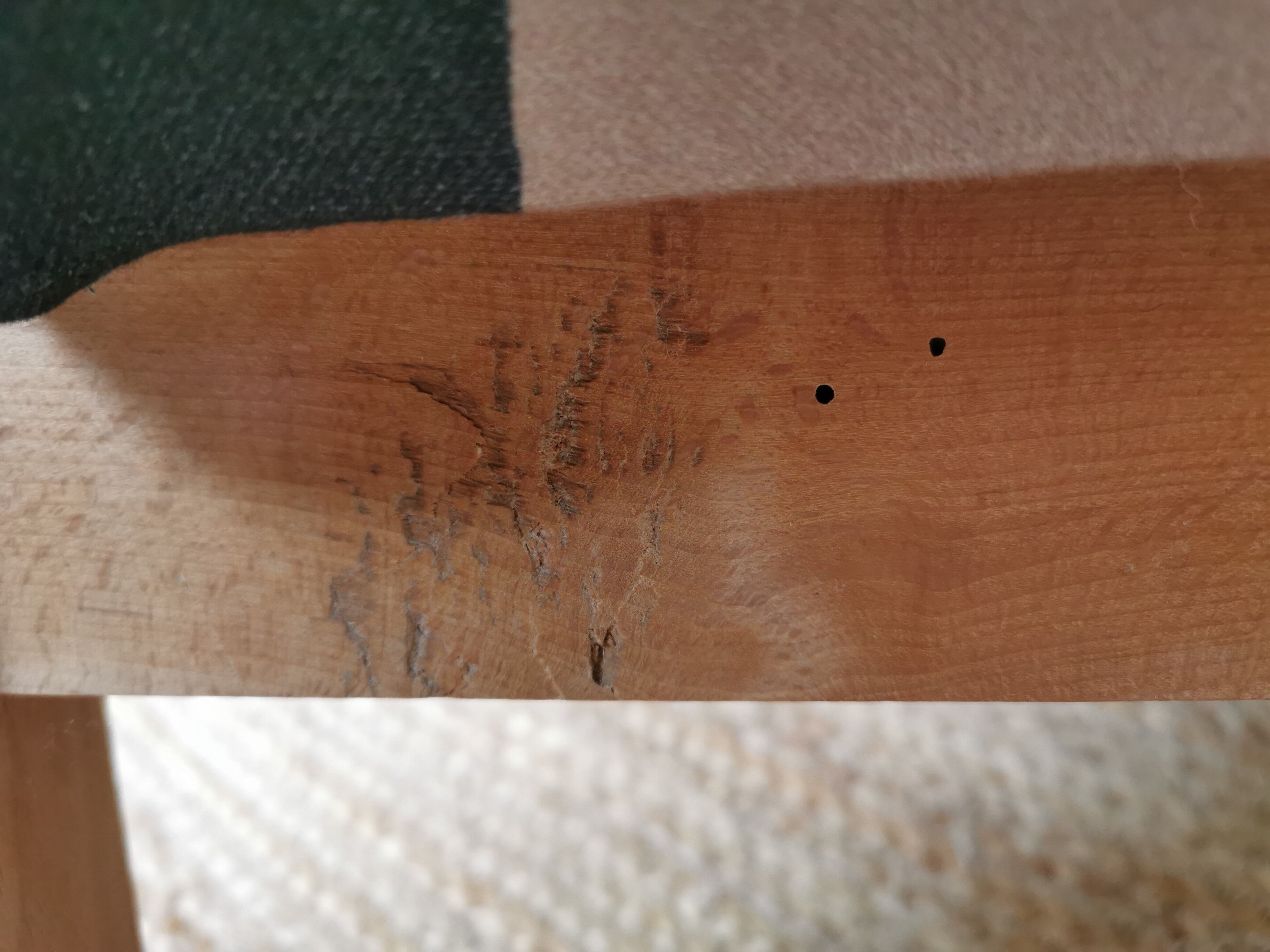 Pair of vintage armchairs renovated with natural materials