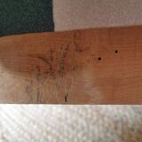 Pair of vintage armchairs renovated with natural materials