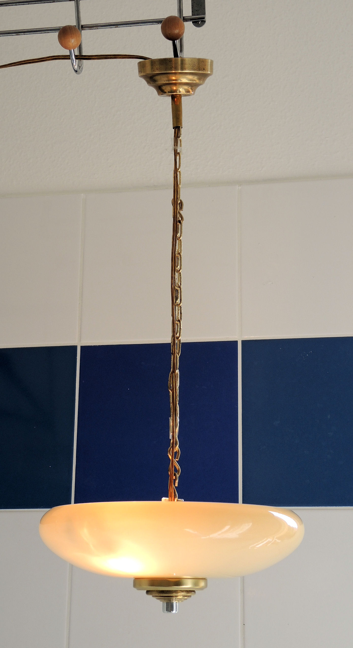 Hanging lamp opaline 24