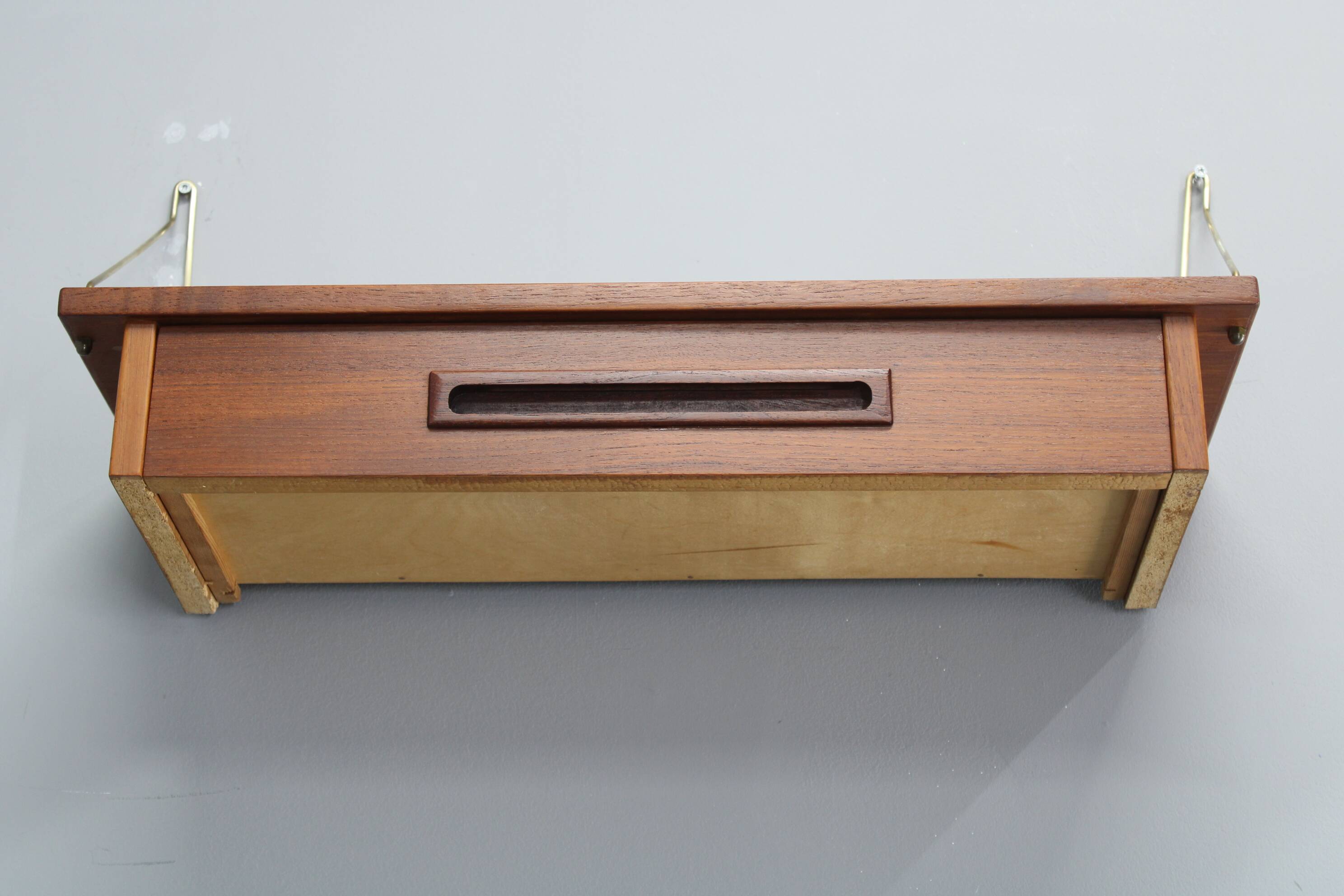 1960s teak shelf with drawer, Denmark