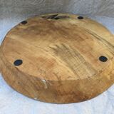 Round teak dish