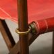Pair Mogens Koch MK-16 Folding Chair in Oak Wood with Red Leather for Valma