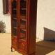 Shallow cherry wood showcase, Louis XV style