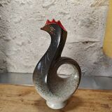 Rooster vase in the style of Bruno Dose