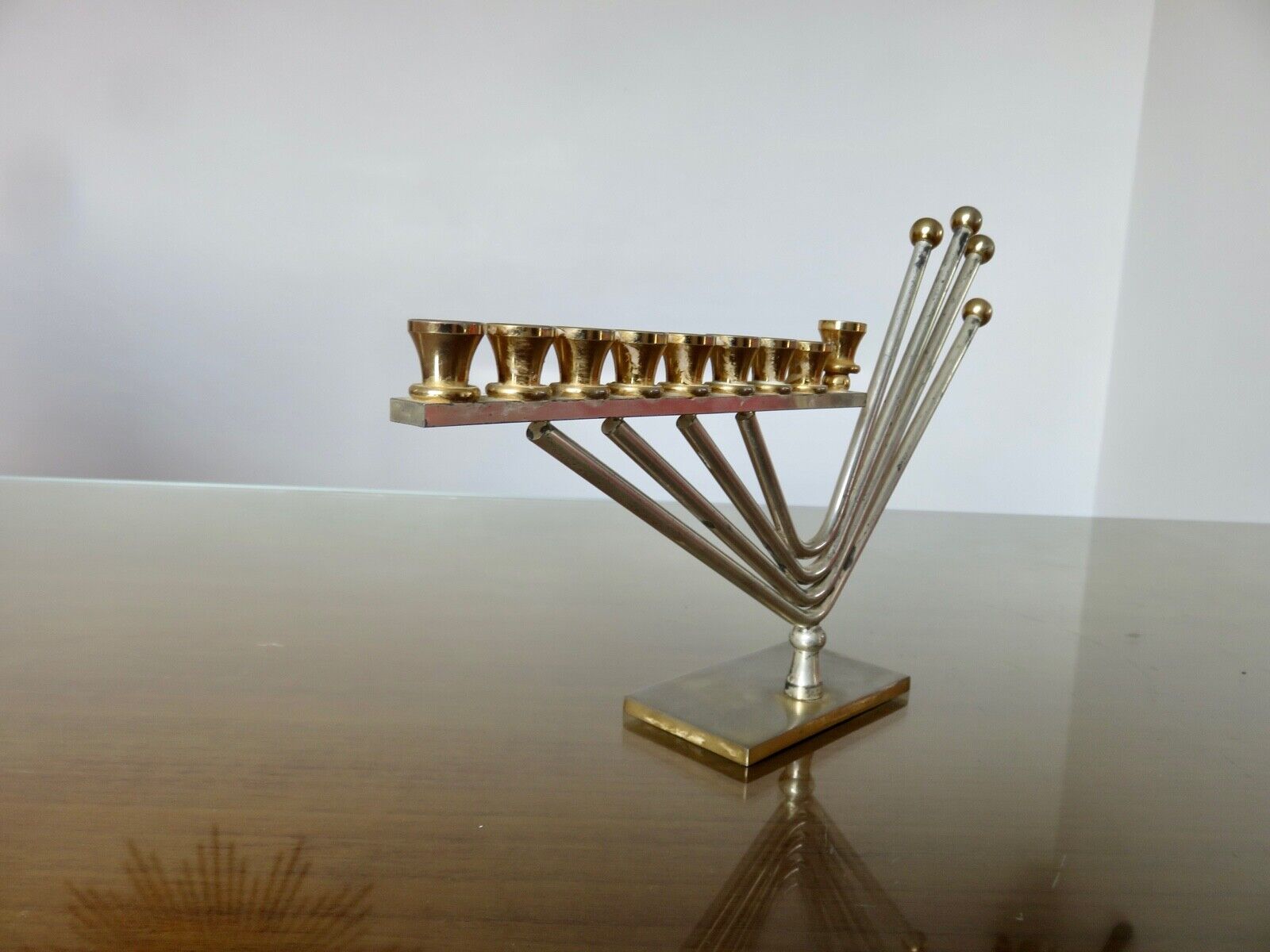 Menorah hanukkah candle holder with 9 candles design Korem 1970