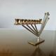 Menorah hanukkah candle holder with 9 candles design Korem 1970