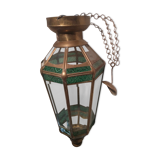Beautiful glass and tin chandelier