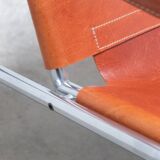 Cognac leather 'SZ02' lounge chair by Martin Visser for 't Spectrum, 1960