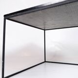 Coffee Table With Black Marble Top And Metal Frame