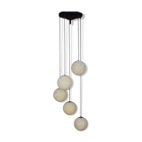 Vintage five-globe ceiling lamp 1960