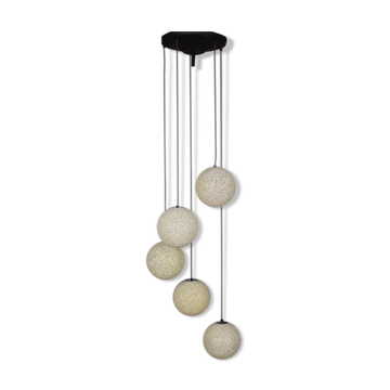 Vintage five-globe ceiling lamp 1960