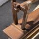 Solid oak farmhouse bench 140cm for rustic farmhouse table 1950
