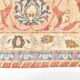 Tapis de salon rouge persan et crème, 279x374 cm