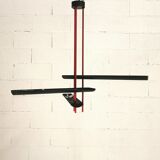 Post-modern chandelier with 3 lights, 1980/90