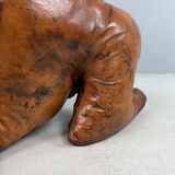 Dimitri Omersa leather magazine pouch kangaroo, Almazán, Spain, 1970 (Stamped)