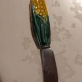 Butter dish with its Vallauris style knife