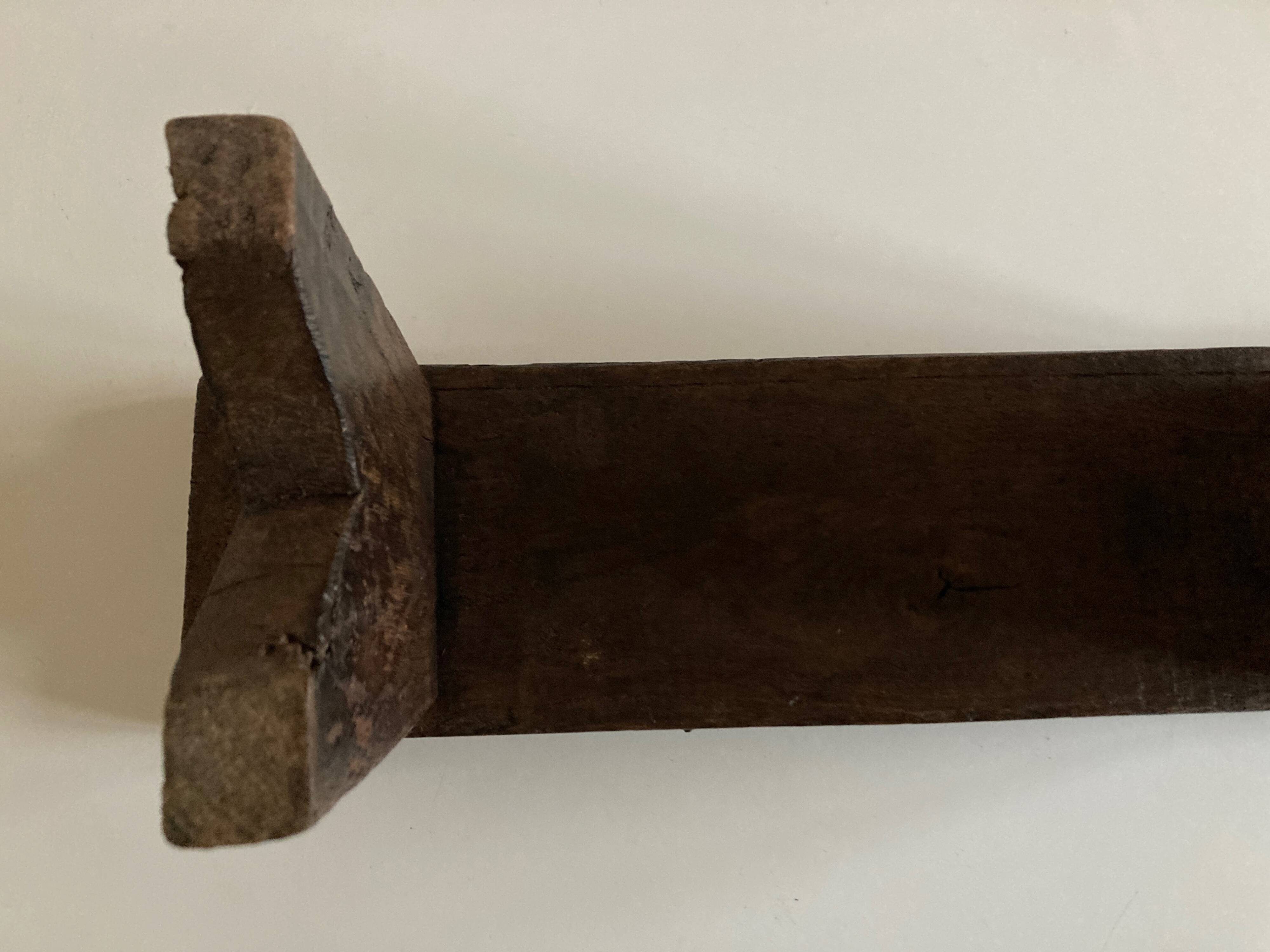 Folk art country bench/shelf, early 20th century