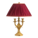 Eugène Bazart Paris. Gilded bronze hot water bottle lamp. Circa 1880.