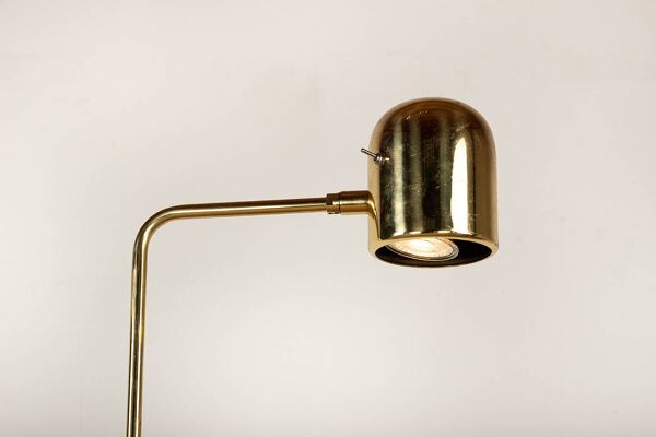 Lampadaire Suédois en Laiton, modèle G 230 par Bergboms 1960.