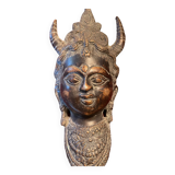 Masque déesse en bronze