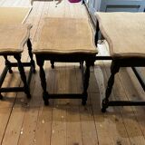 Three nesting coffee tables