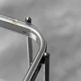 Carrello in metallo con ripiani in vetro anni ’60 vintage modernariato